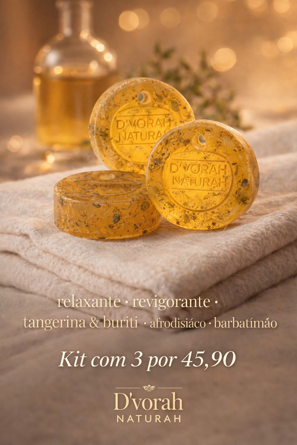 Kit de Sabonetes 100% Vegetais